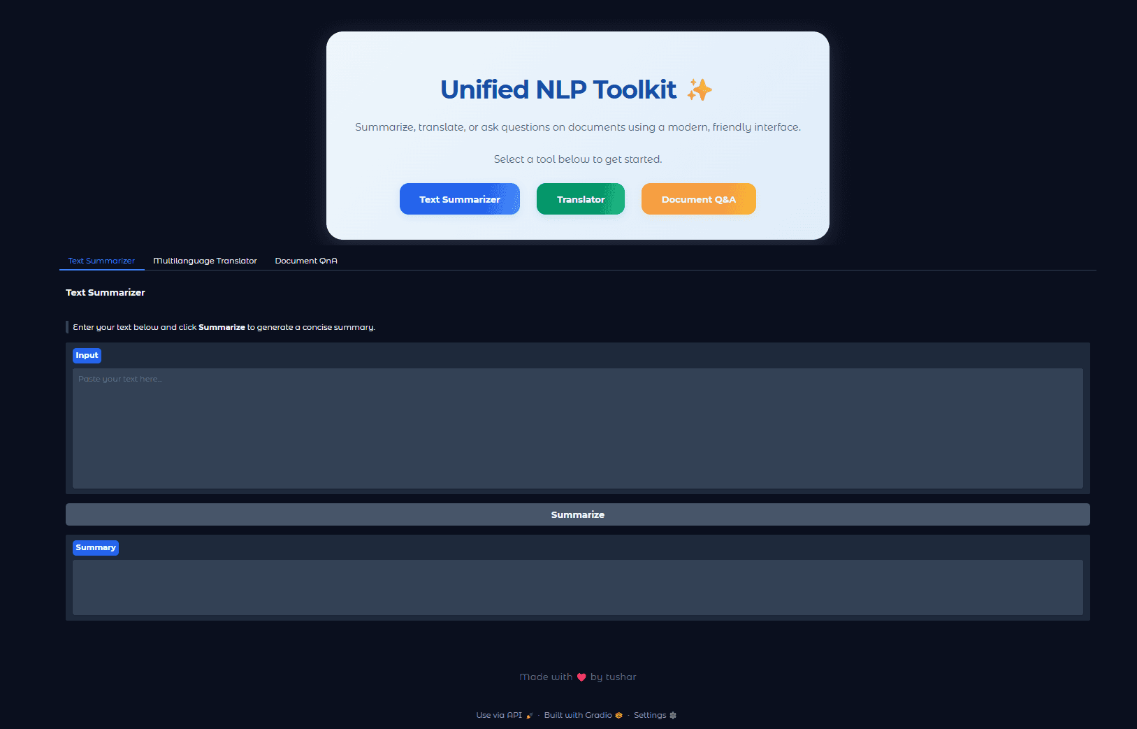 Unified NLP Toolkit